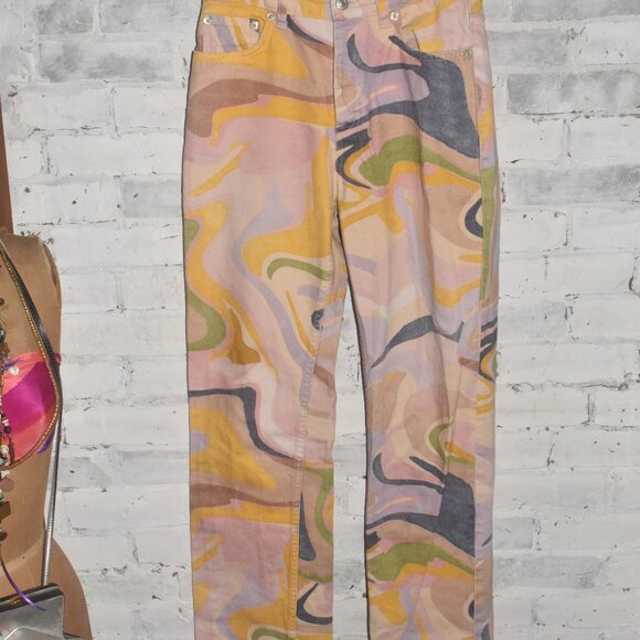 Zara Funky Retro Boot Cut Jeans Size 4 - Picture 2 of 8